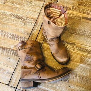 Superdry Leather boots Sz 4